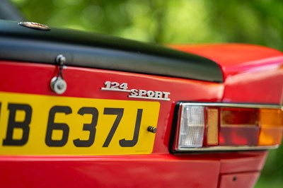 Lot 118 - 1971 Fiat 124 Sport Spider BS