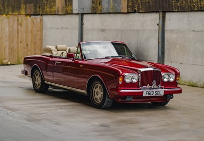 Lot 70 - 1989 Bentley Continental Convertible