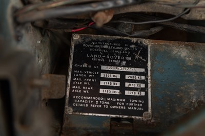 Lot 22 - 1977 Land Rover Series III 109