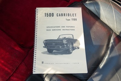 Lot 16 - 1965 Fiat 1500 Cabriolet