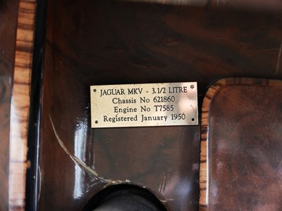 Lot 62 - 1950 Jaguar Mk V