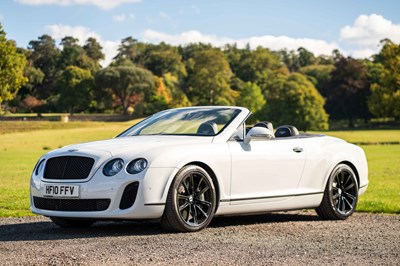 Lot 71 - 2010 Bentley Continental Supersports Convertible
