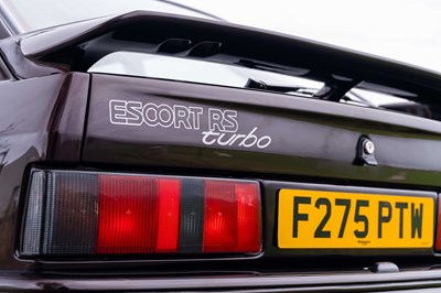 Lot 63 - 1989 Ford Escort RS Turbo