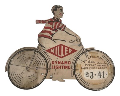 Lot 5 - Miller Dynamo Lighting Die-Cut Aluminium Sign