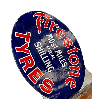 Lot 12 - Firestone Tyres Enamel Sign