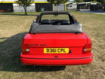 Lot 55 - 1987 Ford Escort XR3i Cabriolet