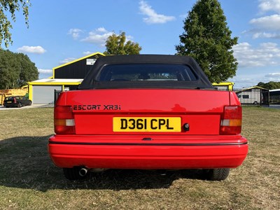 Lot 55 - 1987 Ford Escort XR3i Cabriolet