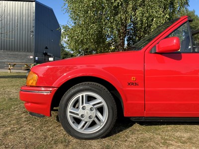 Lot 55 - 1987 Ford Escort XR3i Cabriolet