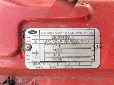 Lot 39 - 1984 Ford P100