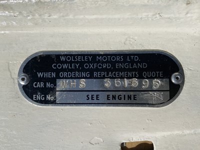 Lot 15 - 1966 Wolsely 16/60