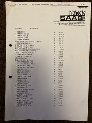 Lot 72 - 1973 Saab 96 V4