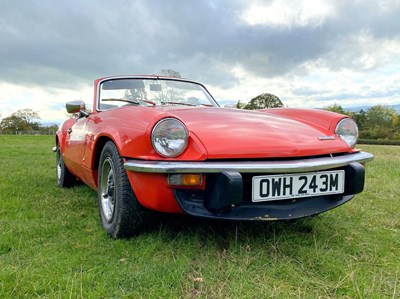 Lot 1 - 1973 Triumph Spitfire IV