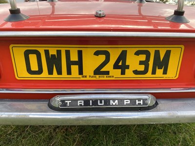 Lot 1 - 1973 Triumph Spitfire IV