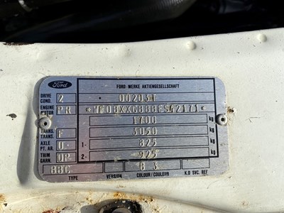 Lot 28 - 1984 Ford XR4i
