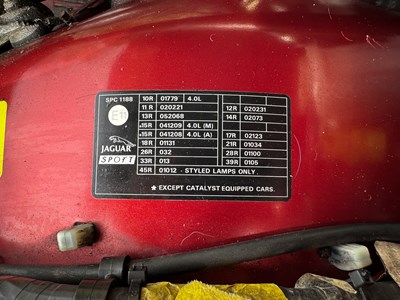 Lot 69 - 1992 Jaguar Sport XJR 4.0