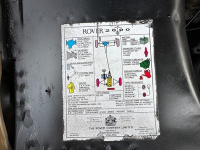 Lot 49 - 1973 Rover 2000 SC