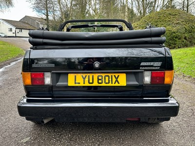 Lot 27 - 1982 Volkswagen Golf Cabriolet GL