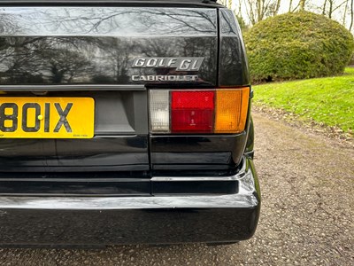 Lot 27 - 1982 Volkswagen Golf Cabriolet GL